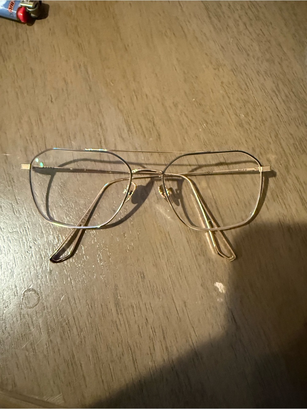 KREWE BERM Gold Metal Geometric Women's Eyeglass Frames